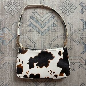 Etsy Cow Print Shoulder Bag
